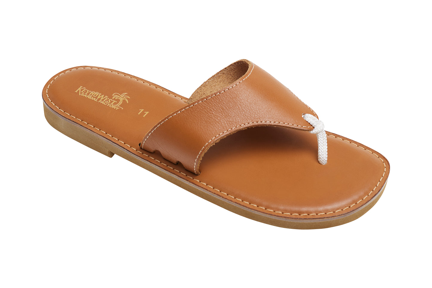 Men's brown flip-flop sandals